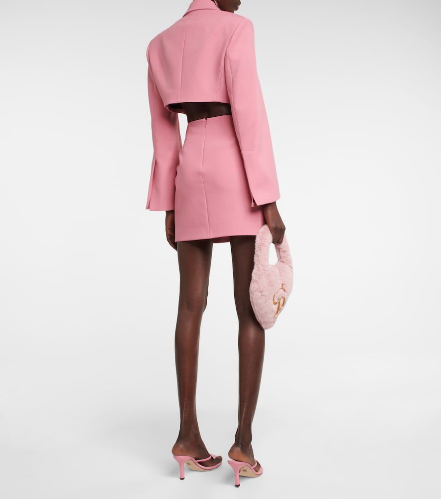 Blumarine Blazer de crepé cropped - Blumarine - Modalova