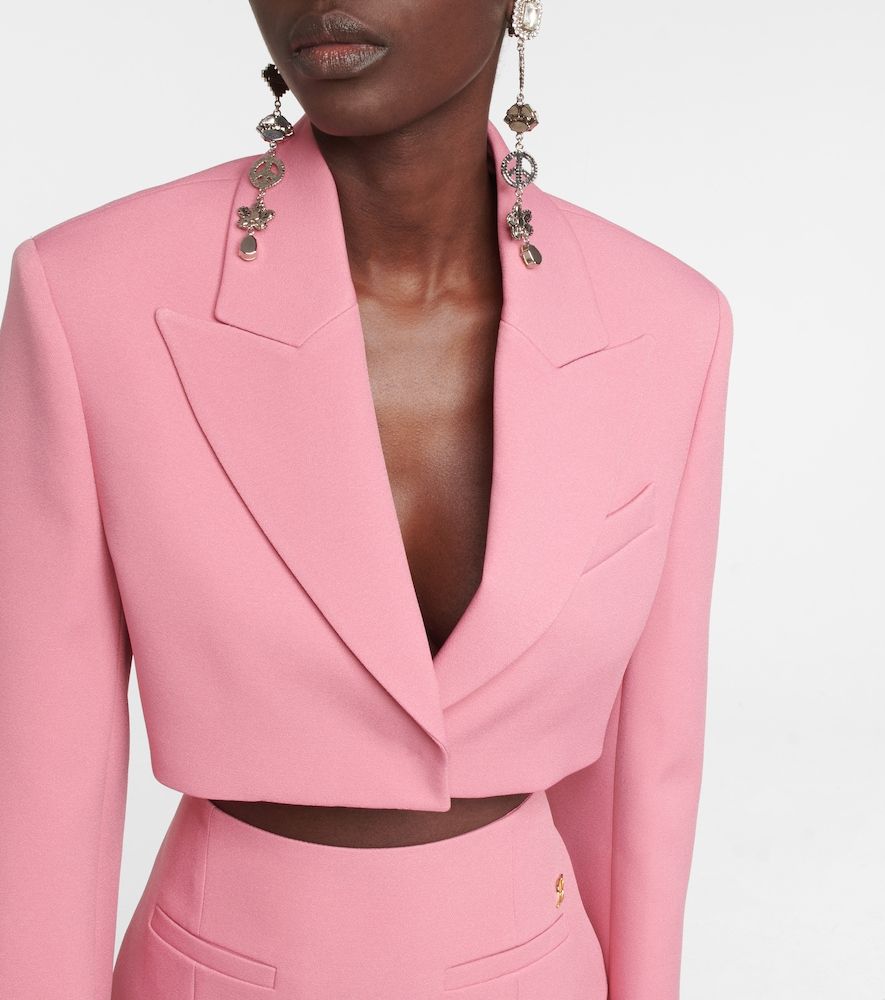 Blumarine Cropped-Blazer aus Crêpe - Blumarine - Modalova