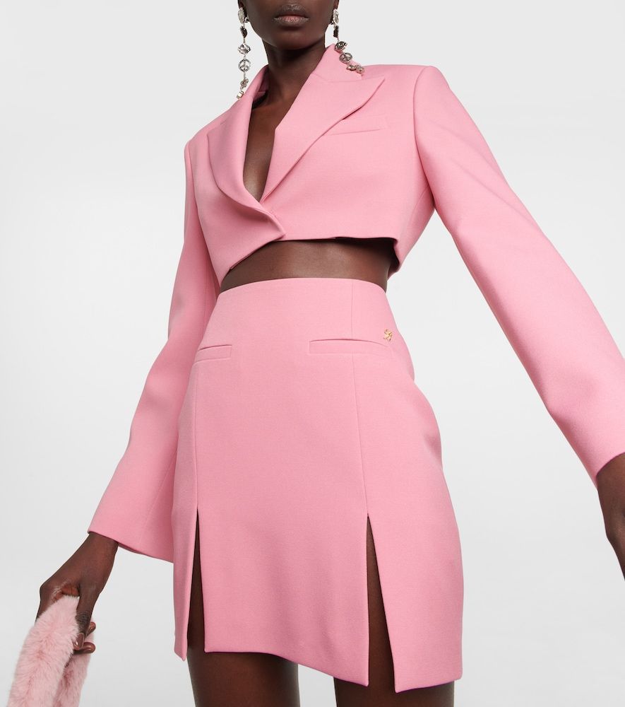 Blumarine Cropped-Blazer aus Crêpe - Blumarine - Modalova