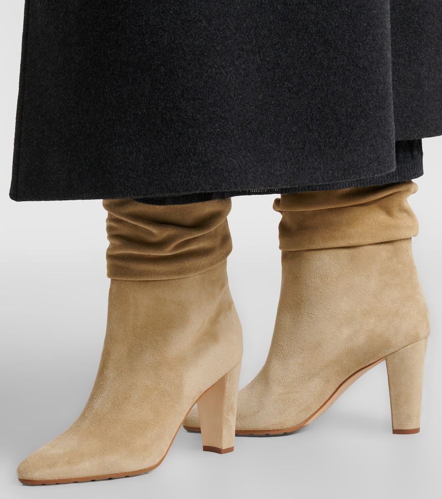 Stiefel Calasso 90 aus Veloursleder - Manolo Blahnik - Modalova