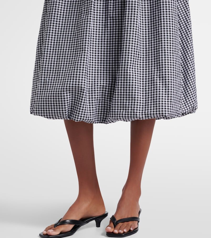 Alba gingham cotton poplin midi skirt - Bananhot - Modalova