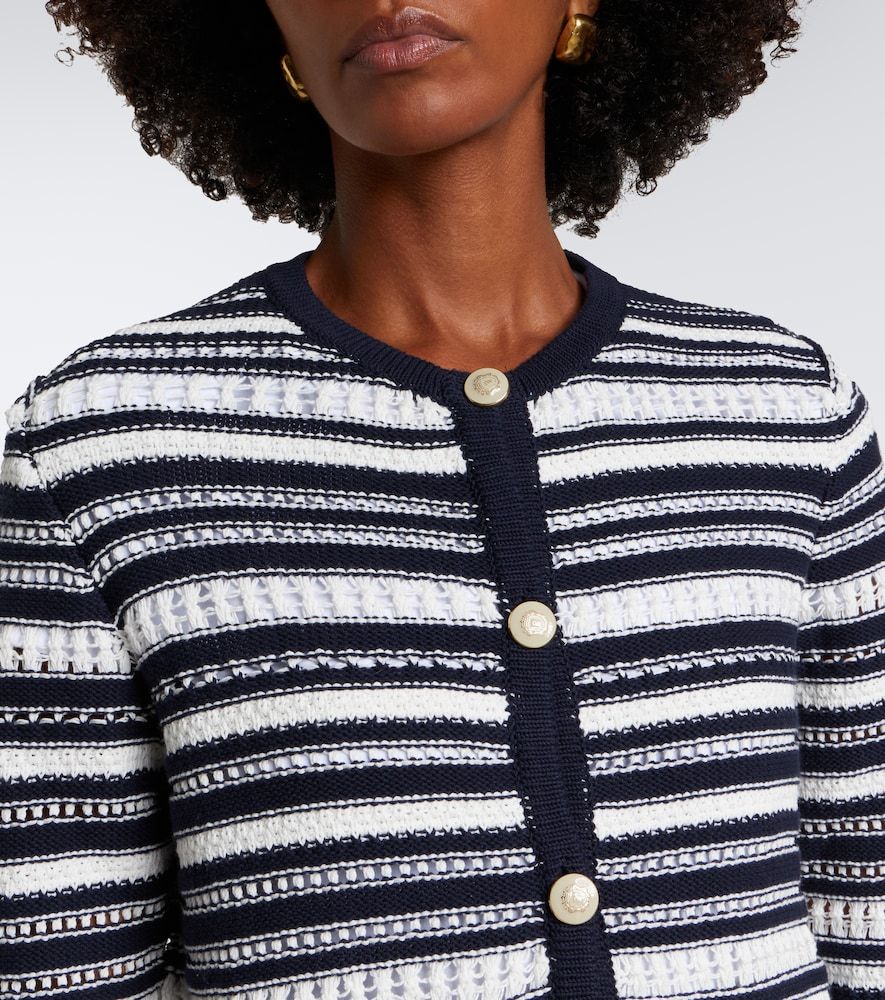 Bellingham striped cotton cardigan - Veronica Beard - Modalova