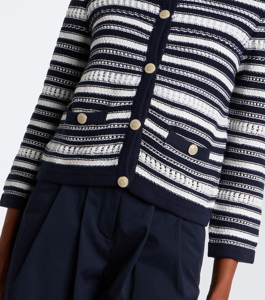 Bellingham striped cotton cardigan - Veronica Beard - Modalova
