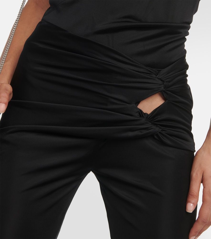 X Dua Lipa - Pantaloni flared in jersey - Versace - Modalova