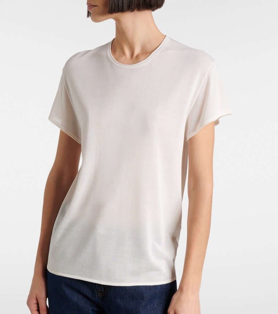 Toteme Camiseta de punto de seda - Toteme - Modalova