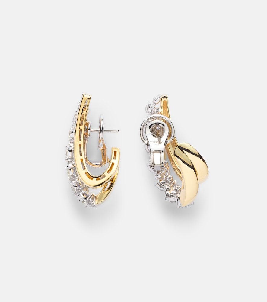 Orecchini Golden Strada in 18kt con diamanti - Yeprem - Modalova