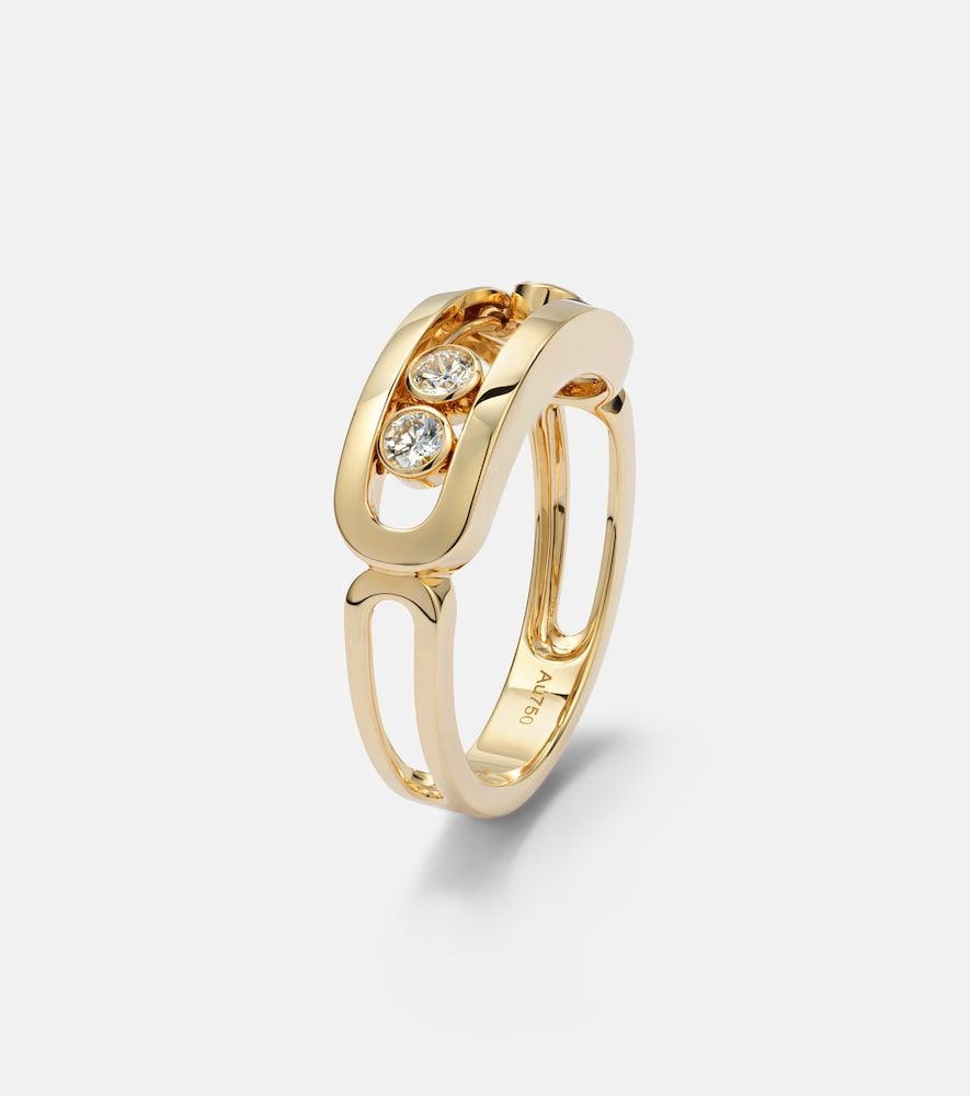 Anillo Move Classique de oro de 18 ct con diamantes - Messika - Modalova