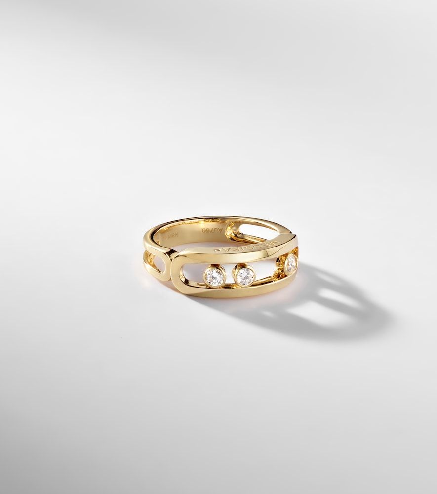 Anillo Move Classique de oro de 18 ct con diamantes - Messika - Modalova