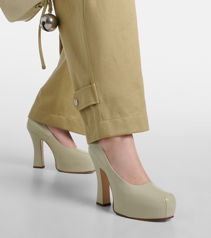 Plateau-Pumps 130 aus Leder - Burberry - Modalova
