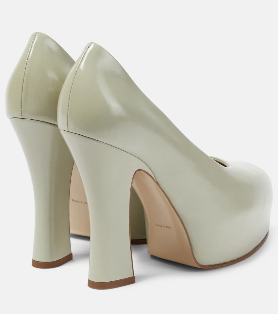 Pumps 130 in pelle con plateau - Burberry - Modalova