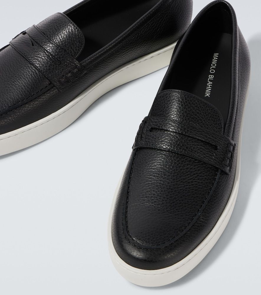 Slip-On Sneakers Ellis aus Leder - Manolo Blahnik - Modalova