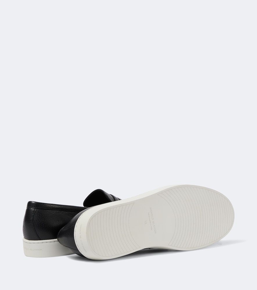 Slip-On Sneakers Ellis aus Leder - Manolo Blahnik - Modalova