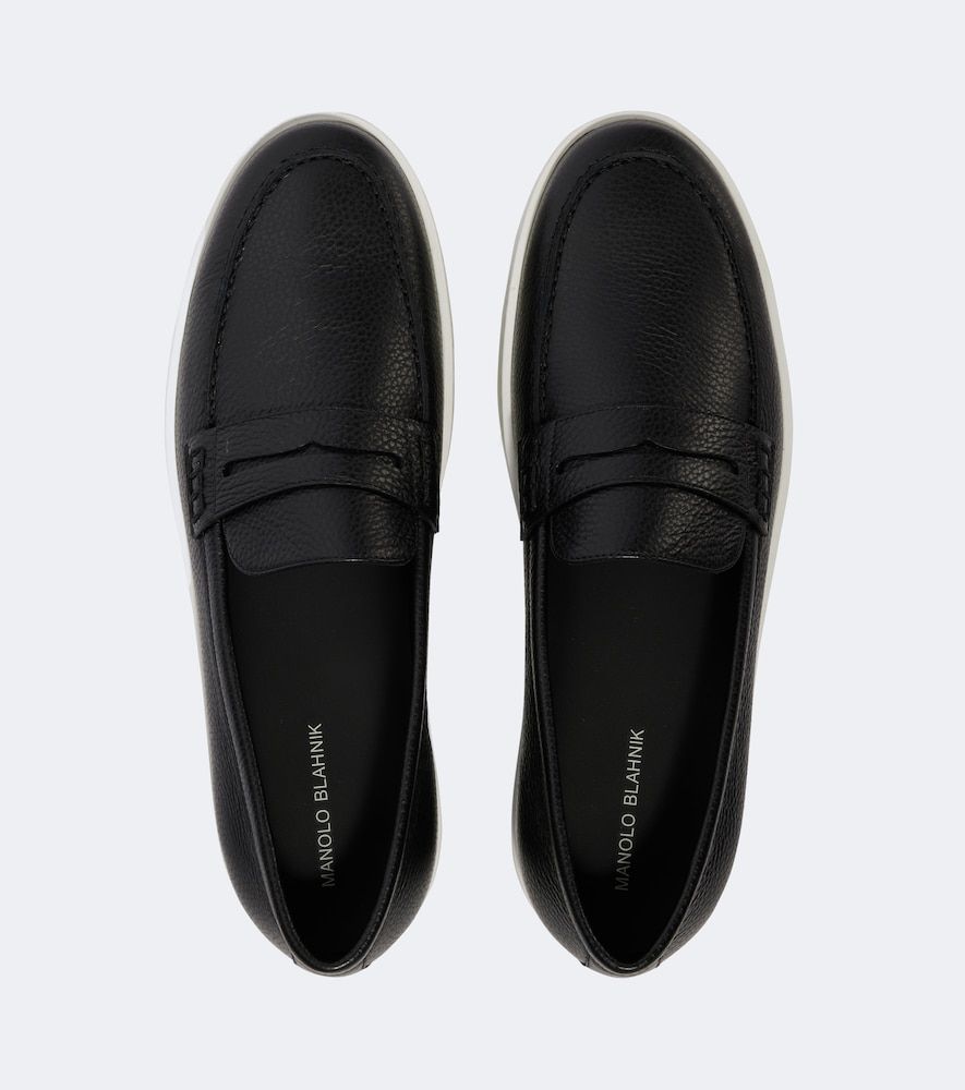 Slip-On Sneakers Ellis aus Leder - Manolo Blahnik - Modalova