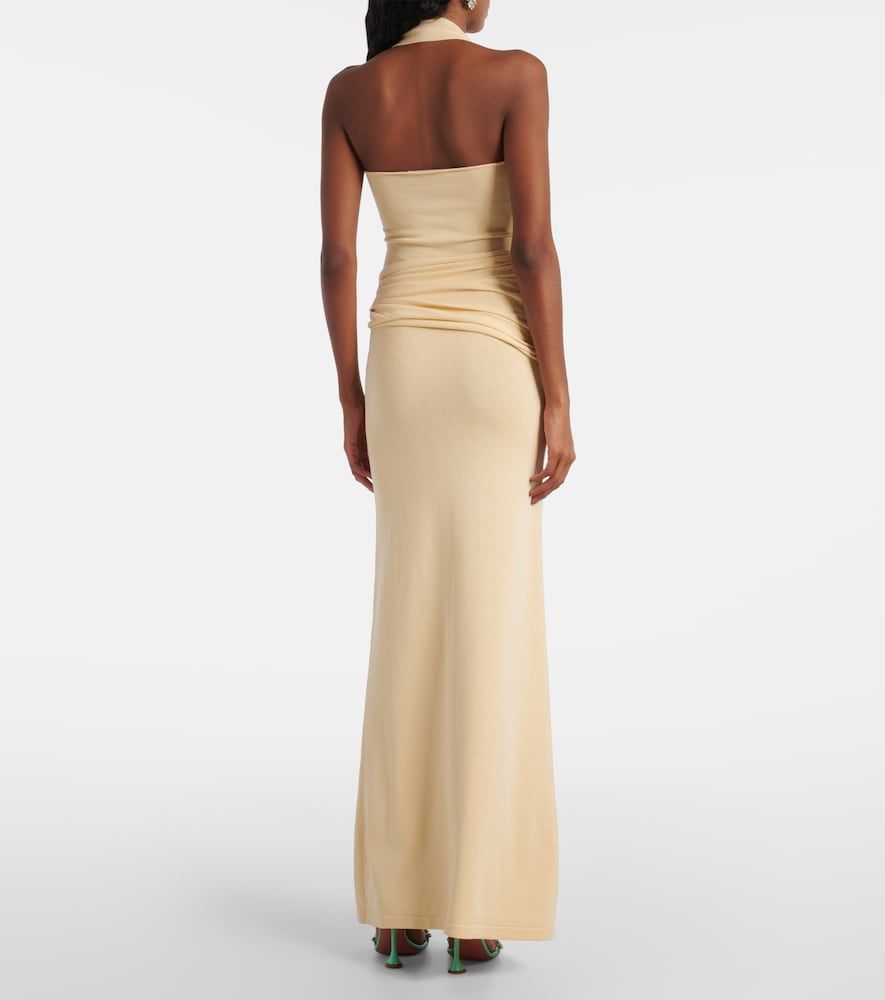 Knitted silk and cotton maxi dress - Aya Muse - Modalova