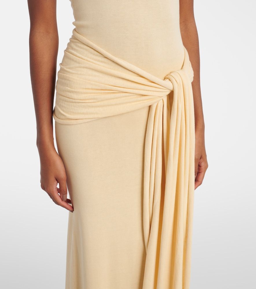 Knitted silk and cotton maxi dress - Aya Muse - Modalova