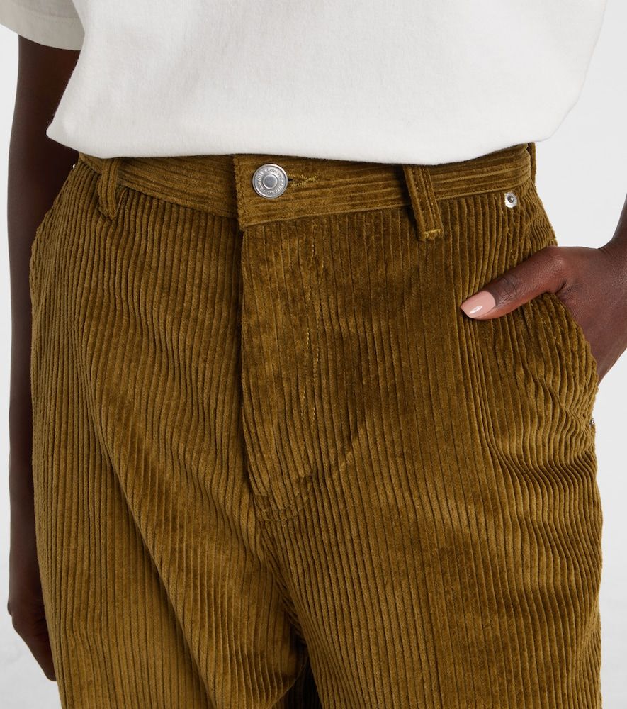 Pantalones anchos de pana de algodón - Ami Paris - Modalova