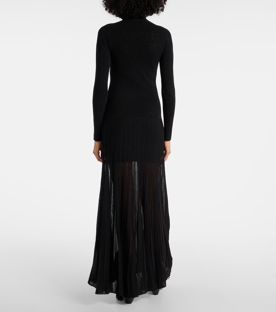 Vestido largo Gisole de punto calado con cuello alto - Isabel Marant - Modalova