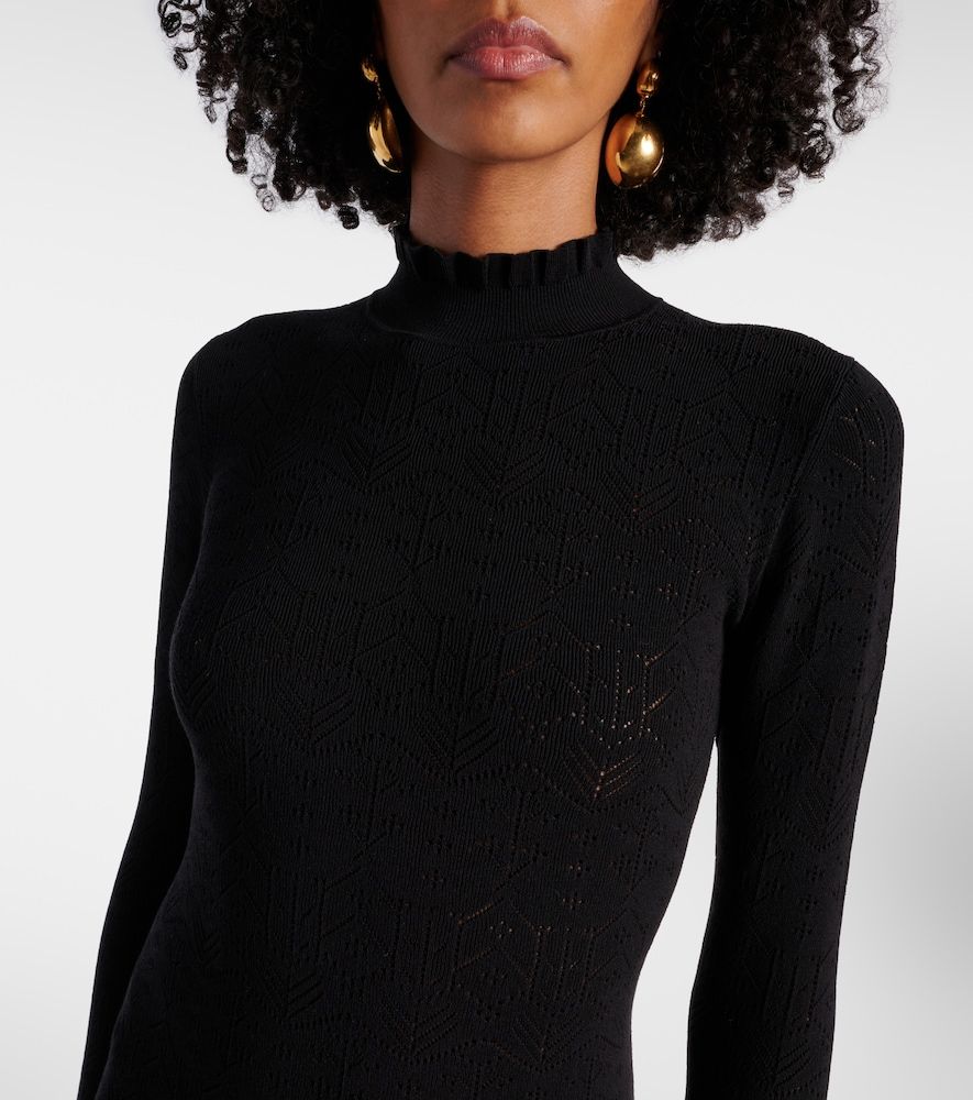 Vestido largo Gisole de punto calado con cuello alto - Isabel Marant - Modalova