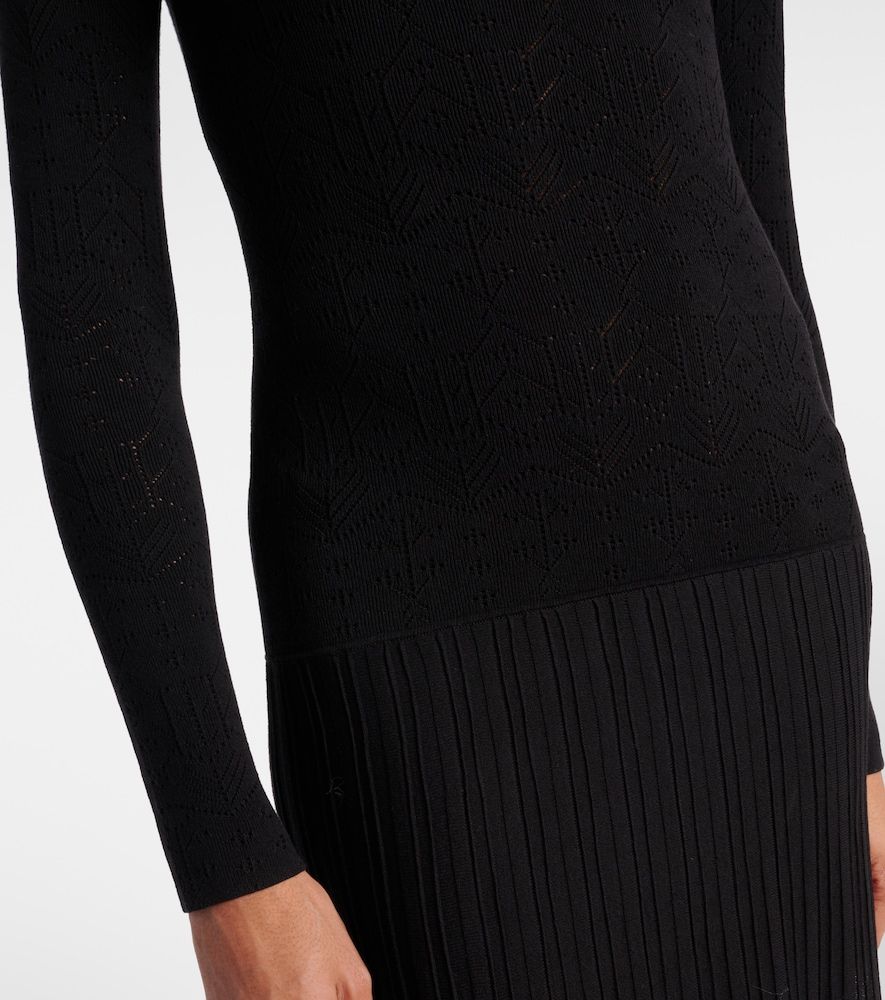 Vestido largo Gisole de punto calado con cuello alto - Isabel Marant - Modalova