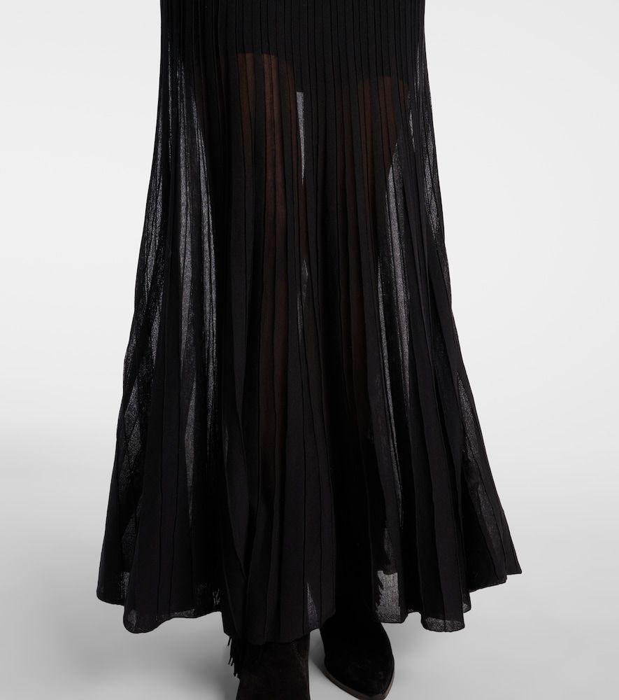 Vestido largo Gisole de punto calado con cuello alto - Isabel Marant - Modalova