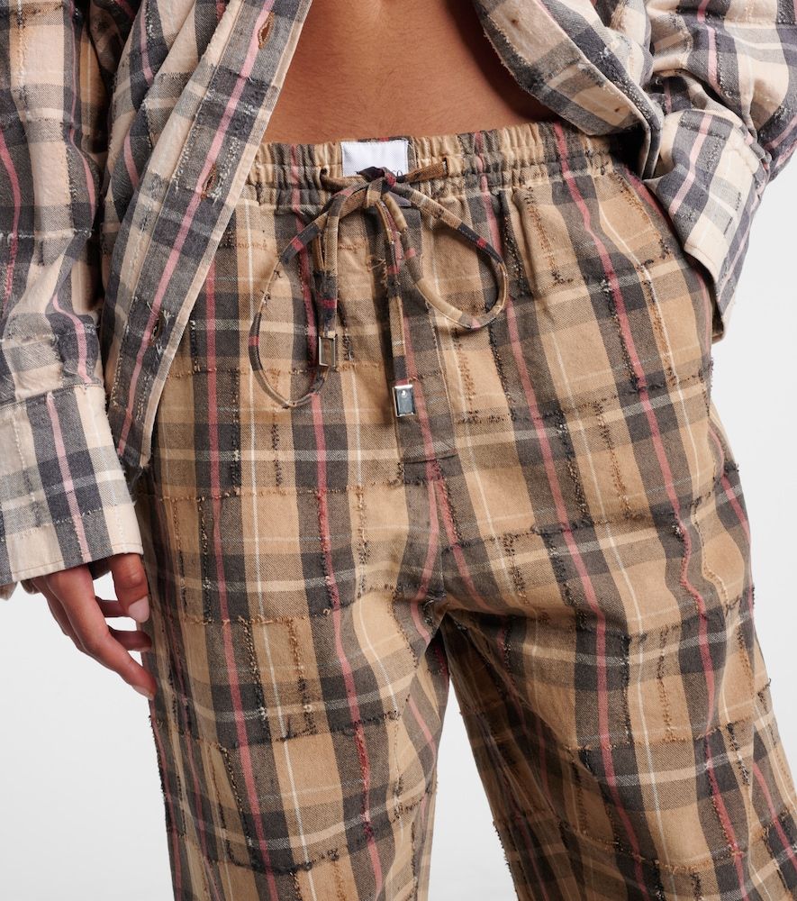 Pantalones cargo de franela de algodón - The Attico - Modalova