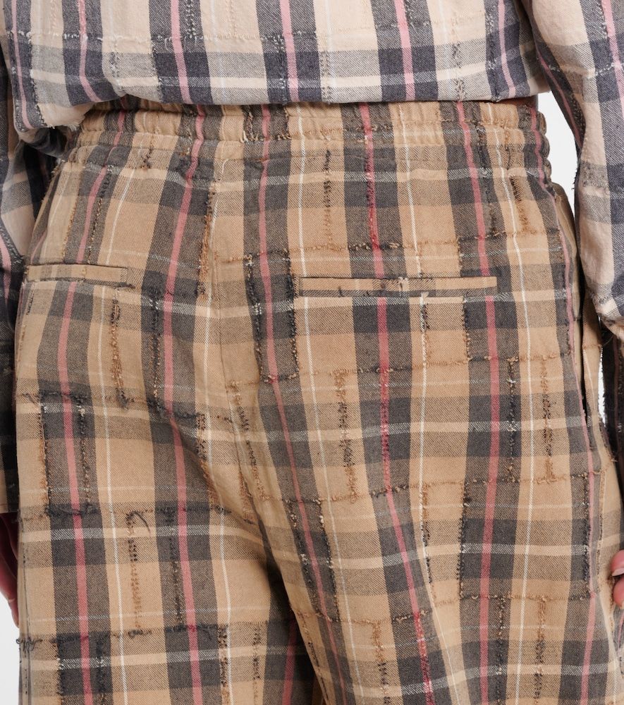 Pantalones cargo de franela de algodón - The Attico - Modalova