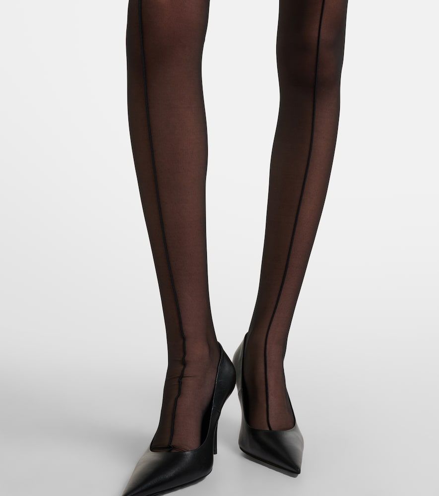 Mugler re/edit sheer tulle tights - Mugler - Modalova
