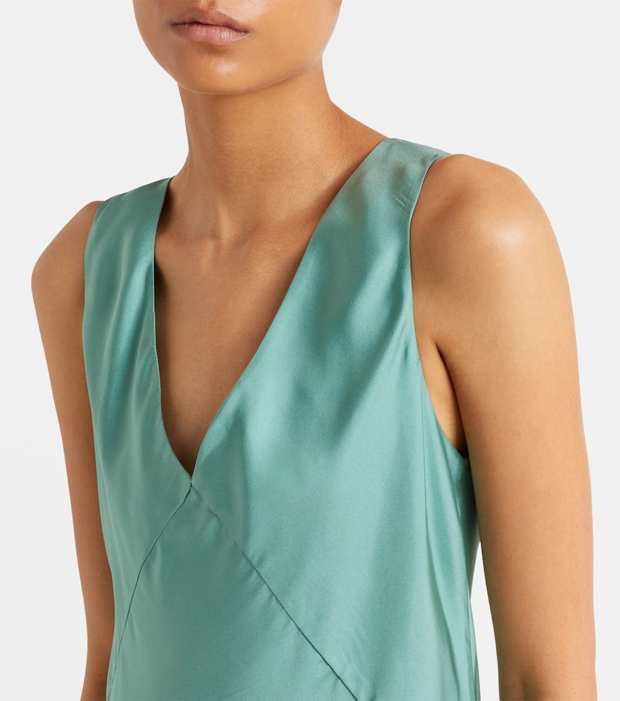 Abito sottoveste Provence in twill di seta - Asceno - Modalova