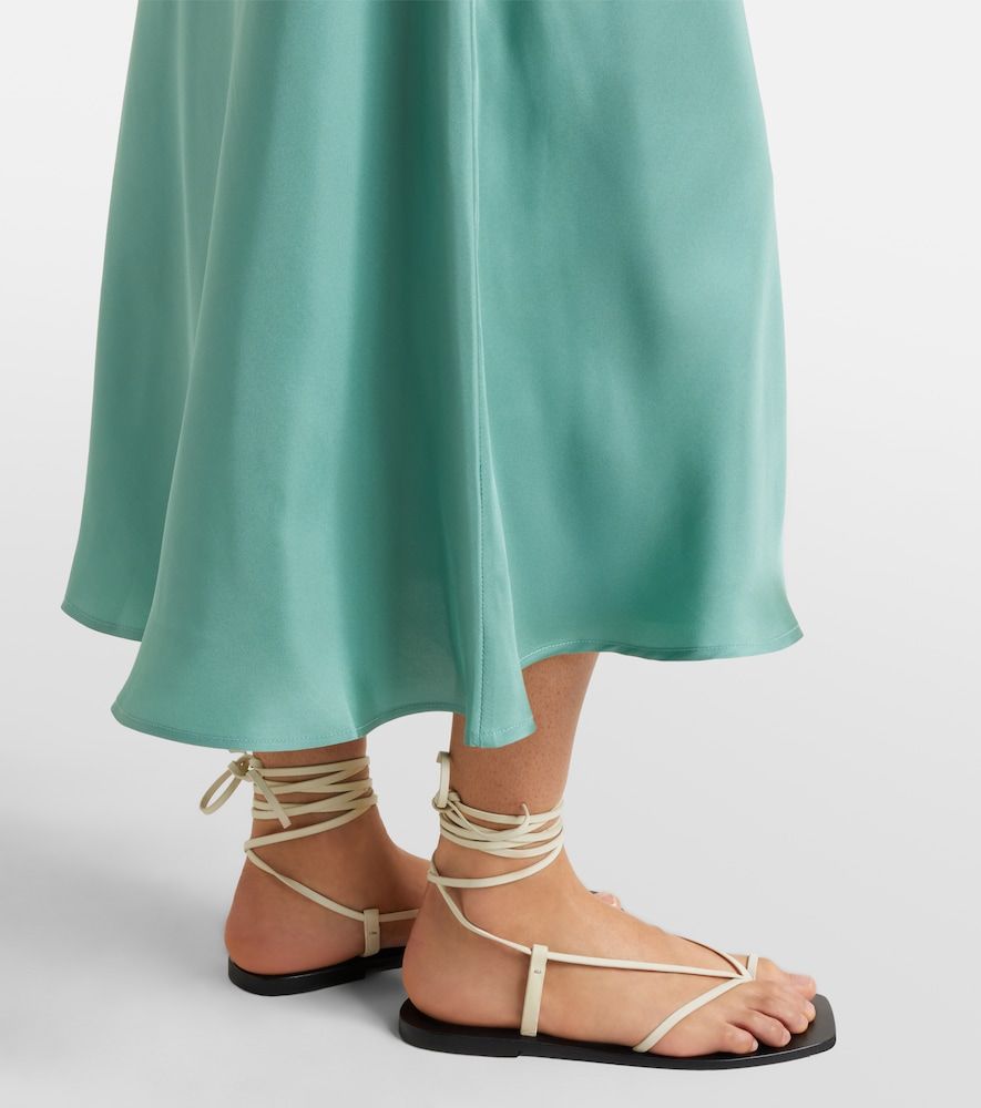 Abito sottoveste Provence in twill di seta - Asceno - Modalova