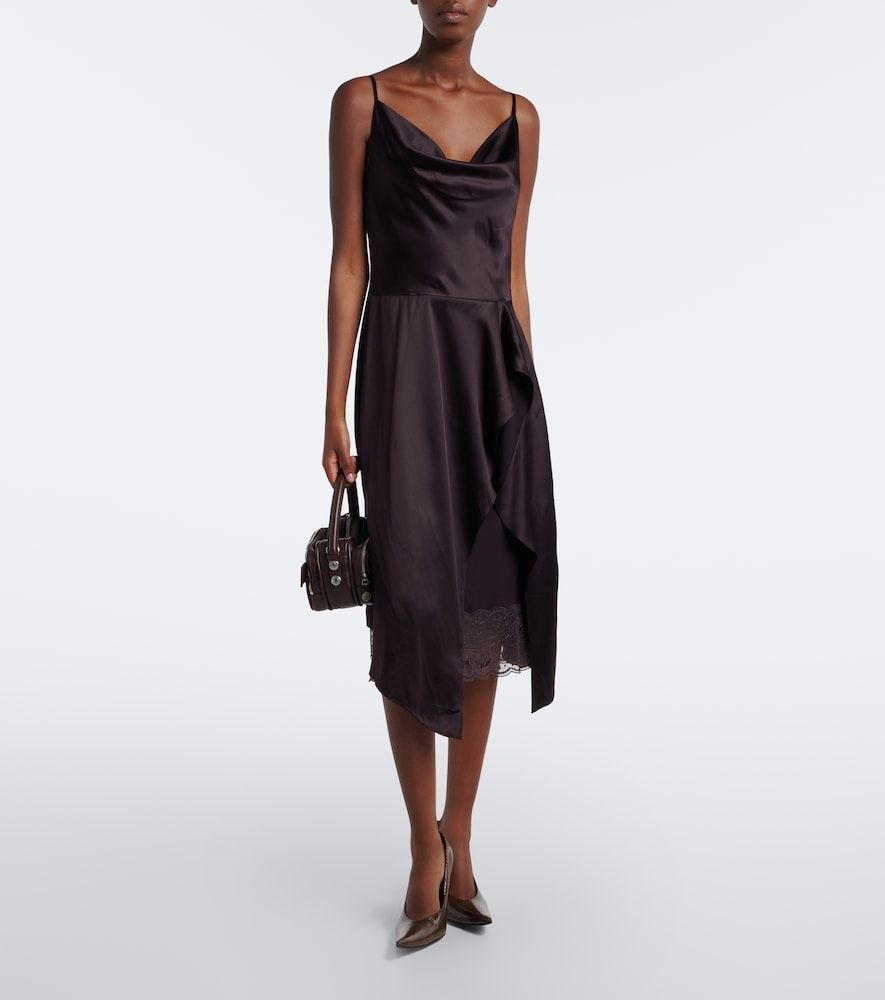 Abito sottoveste in raso con pizzo - Acne Studios - Modalova