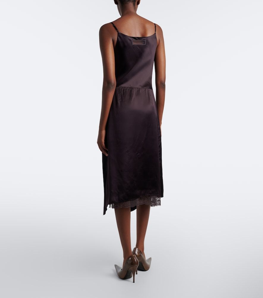 Abito sottoveste in raso con pizzo - Acne Studios - Modalova