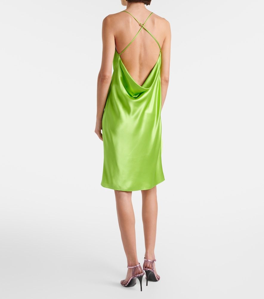 Abito sottoveste in raso di seta - Saint Laurent - Modalova
