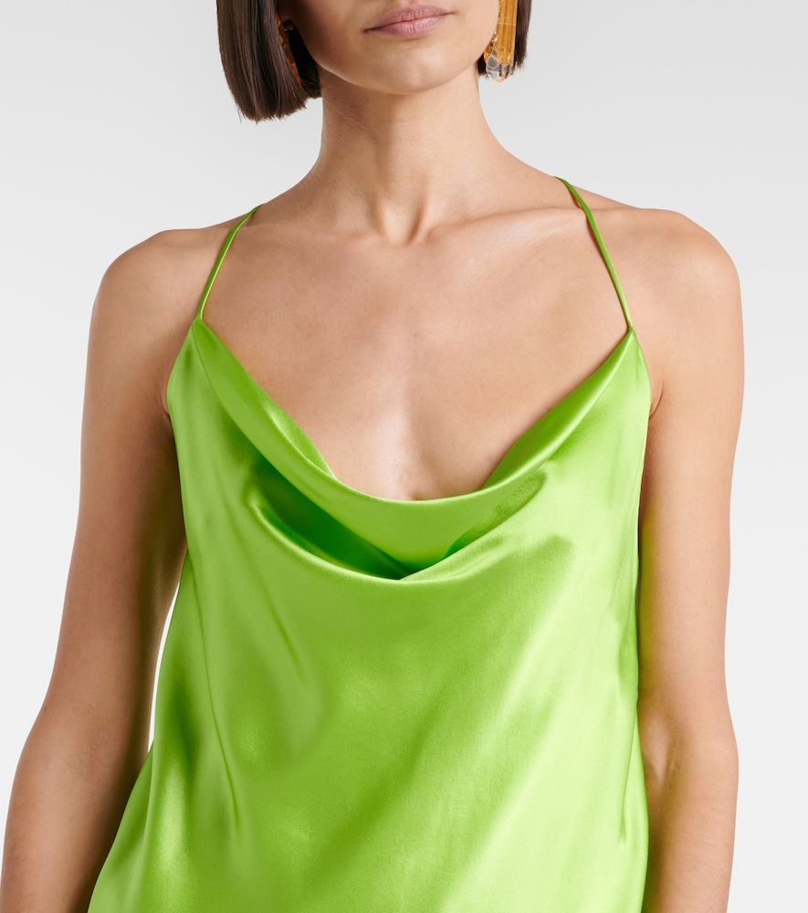 Abito sottoveste in raso di seta - Saint Laurent - Modalova