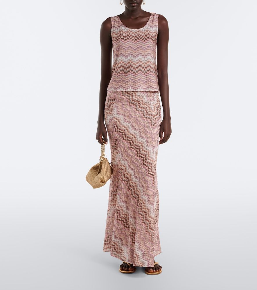 Missoni Zigzag knitted maxi skirt - Missoni - Modalova