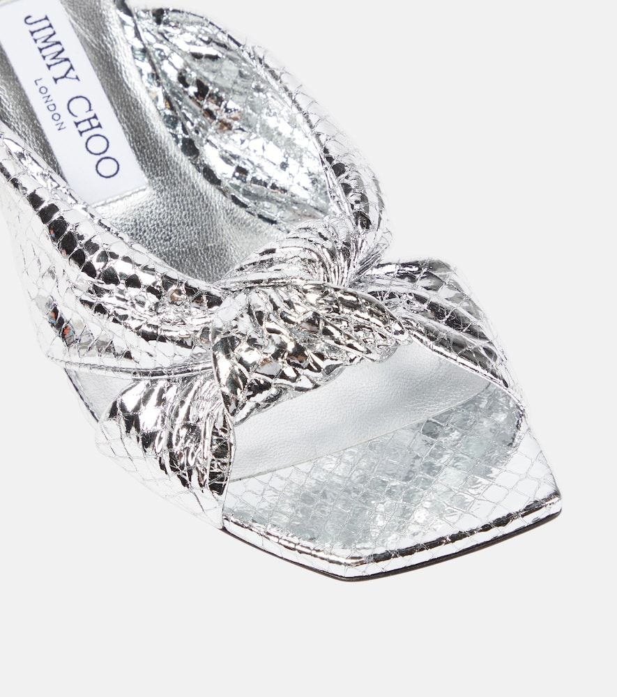 Pantoletten Avenue 50 aus Metallic-Leder - Jimmy Choo - Modalova