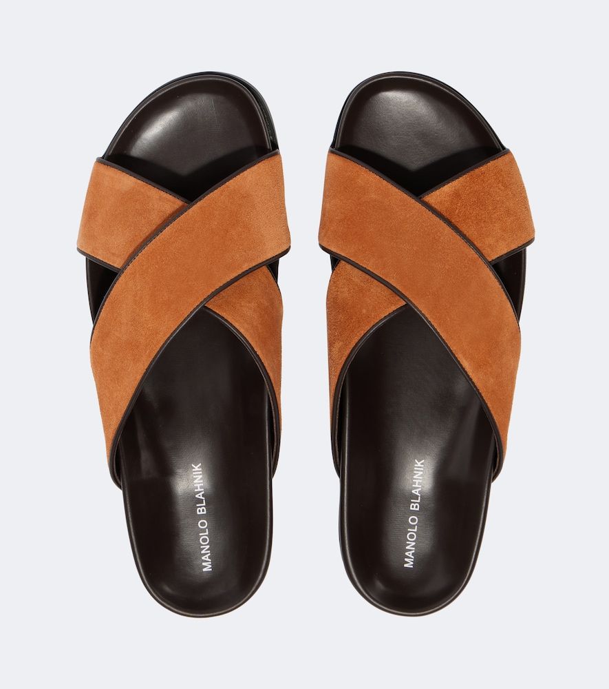 Sandalen Chiltern aus Veloursleder - Manolo Blahnik - Modalova