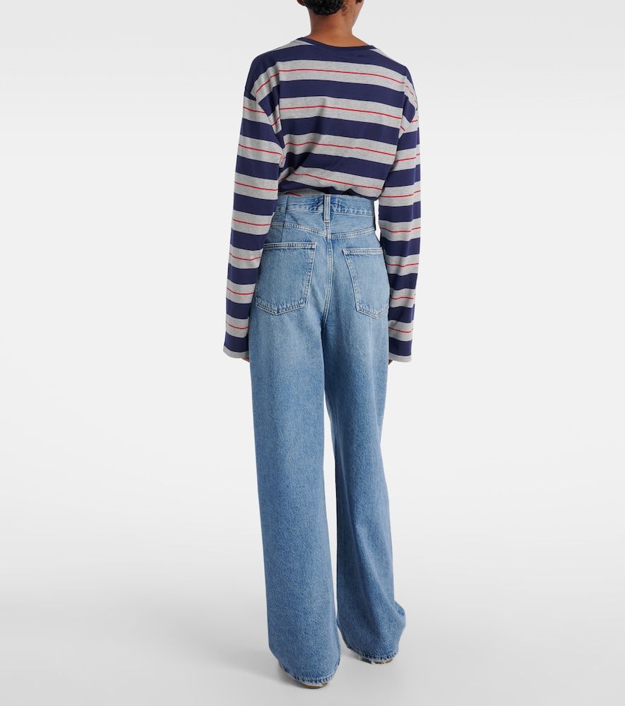 Jeans Franka a gamba larga e vita media - Agolde - Modalova