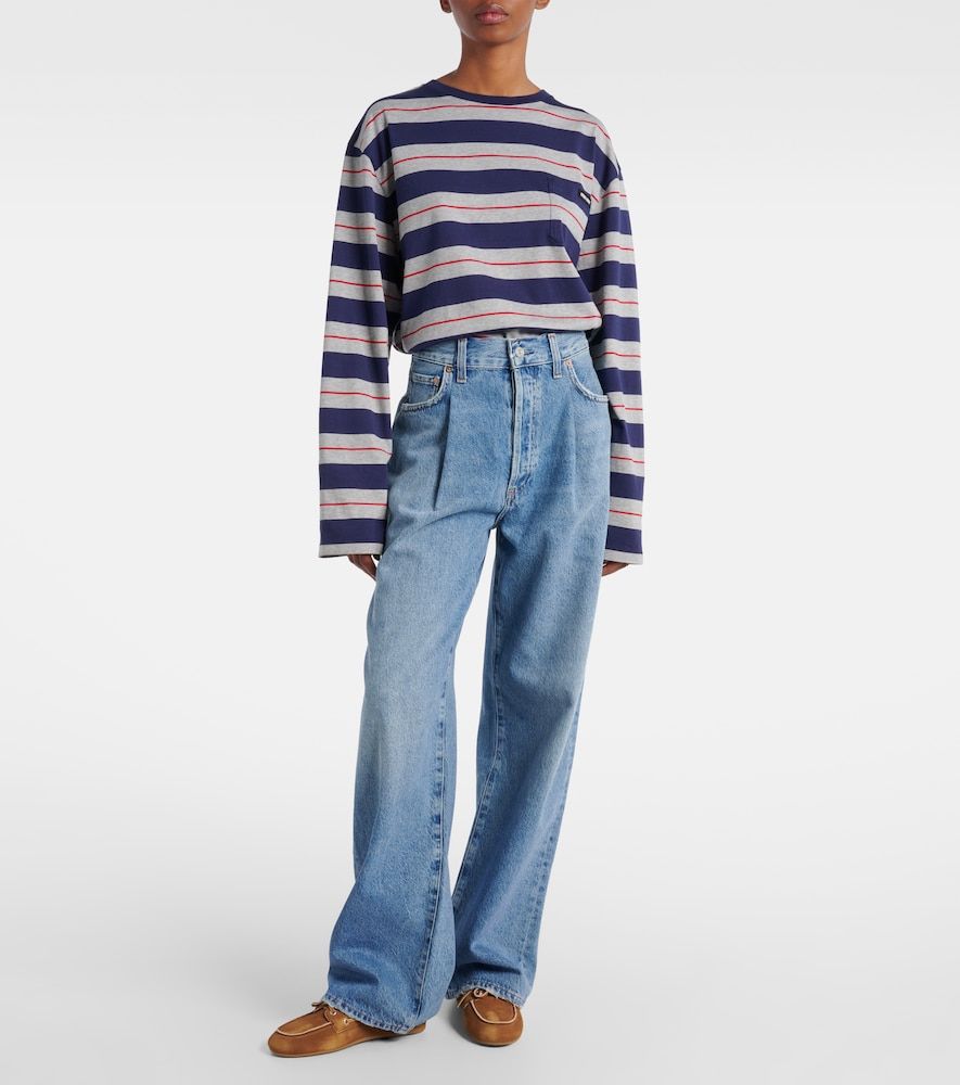 Jeans Franka a gamba larga e vita media - Agolde - Modalova