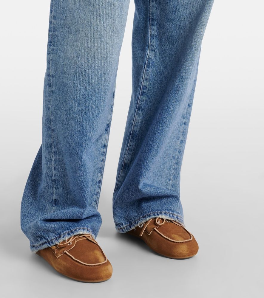 Jeans Franka a gamba larga e vita media - Agolde - Modalova