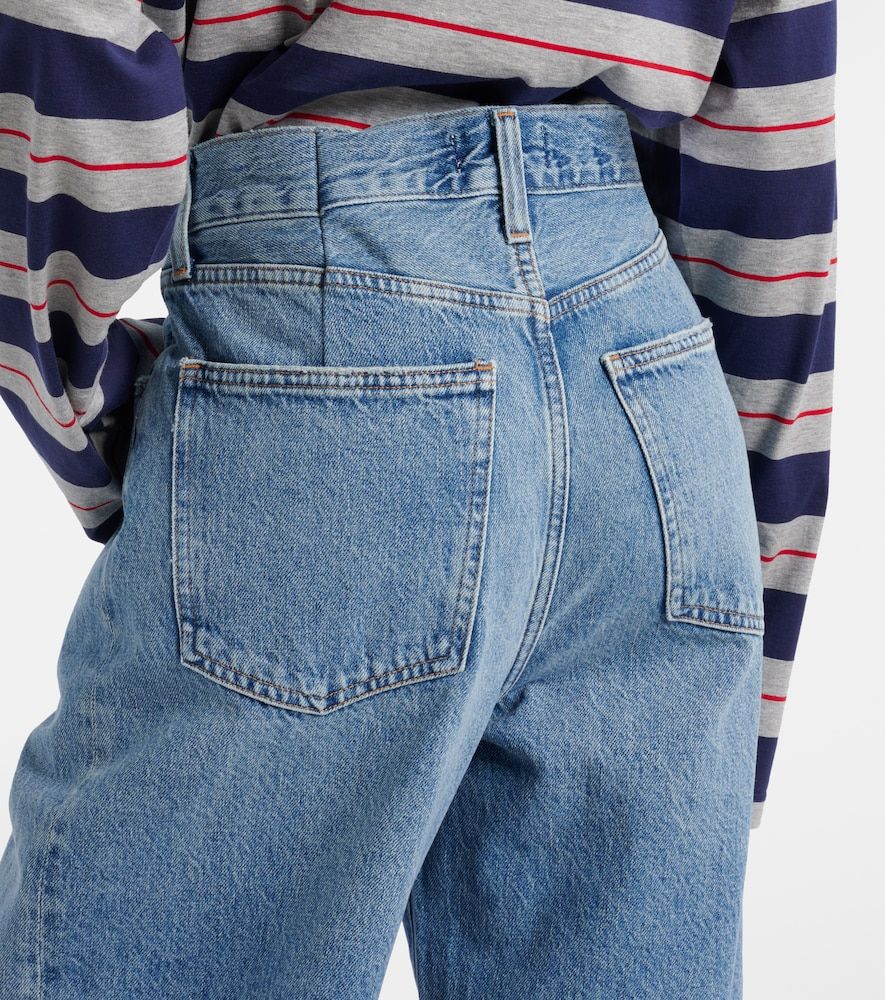 Jeans Franka a gamba larga e vita media - Agolde - Modalova