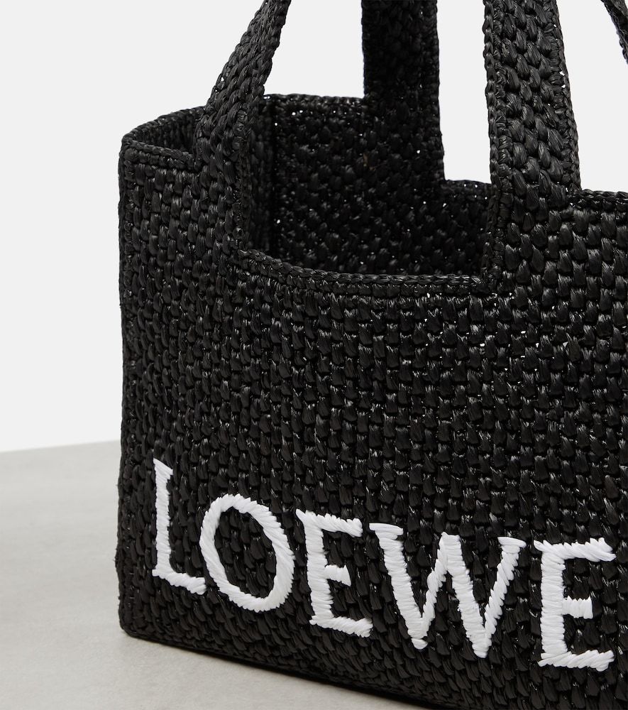 Bolso Paula's Ibiza Small de rafia con logo - Loewe - Modalova