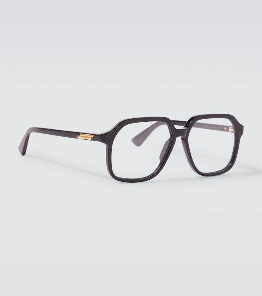 Oversized rectangular glasses - Bottega Veneta - Modalova