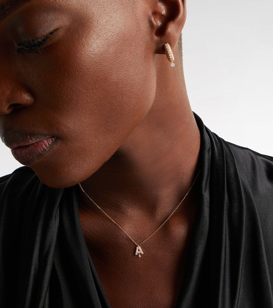 Persée Collar Alphabet A de oro de 18 ct con diamantes - Persee - Modalova