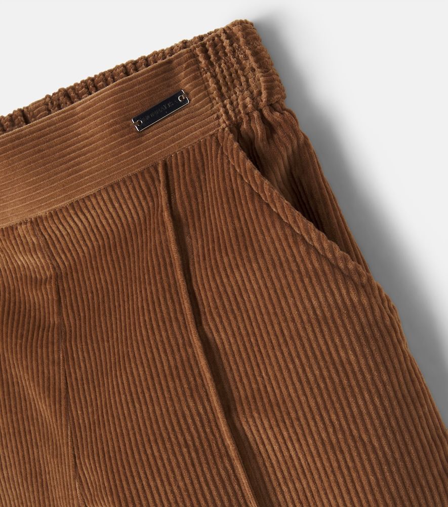 Pantalones flared de pana de algodón - Monnalisa - Modalova