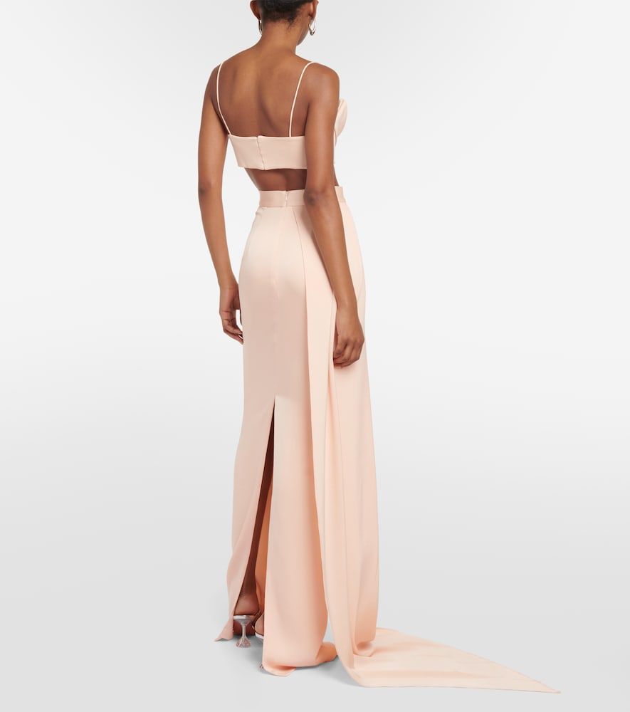 Alex Perry Draped satin maxi skirt - Alex Perry - Modalova