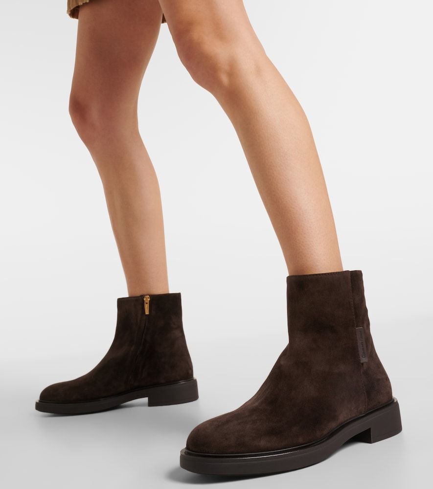 Lexington suede ankle boots - Gianvito Rossi - Modalova
