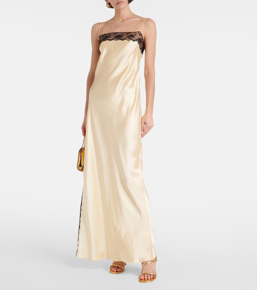 Abito sottoveste Aries in seta con pizzo - SIR - Modalova