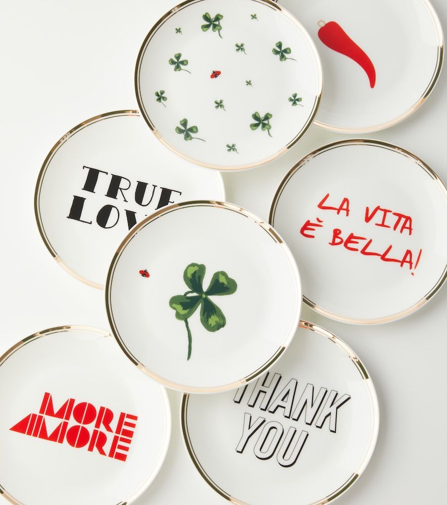 Set de 6 platos de postre More Amore de porcelana - Bitossi - Modalova