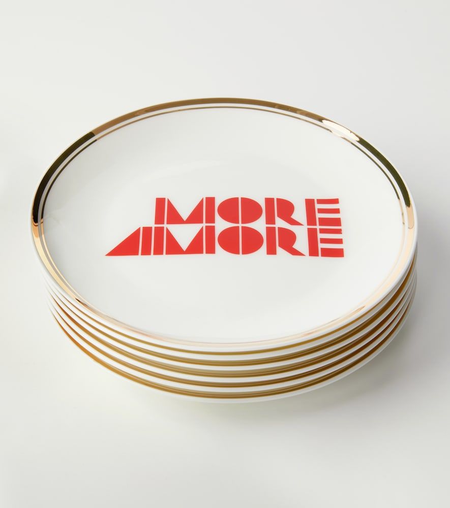Set de 6 platos de postre More Amore de porcelana - Bitossi - Modalova
