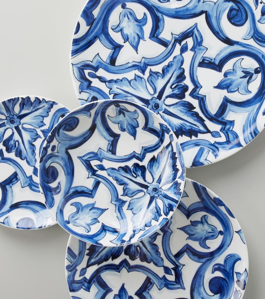 Set de 2 platos de postre de porcelana - Dolce&Gabbana Casa - Modalova